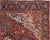 Antique Persian Heriz Carpet, Handmade Wool Oriental Rug, Rust, Navy, Lt Blue For Sale - Image 14 of 18