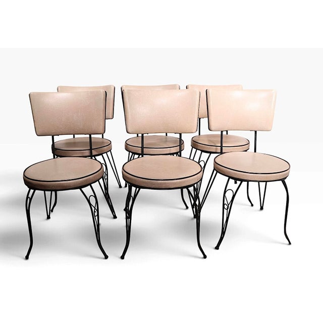 7 Piece 1950's Mid Century Kitchen Dining Set For Sale - Image 9 of 18