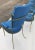 Jacques Adnet 1940s Vintage Blue Dining Chairs- Set of 6 For Sale - Image 4 of 8