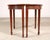 Pair of Georgian Style Mahogany Demilune Console Tables For Sale - Image 13 of 17