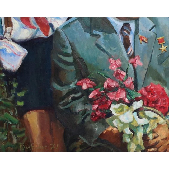 Soviet Children Oil Painting, Socialist Realism Art, Ukrainian Artist (1971) 120-157 For Sale - Image 4 of 6