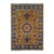 Rust and Blue Kazak Wool Rug With Center Medallion, 4'11" X 7'1" For Sale
