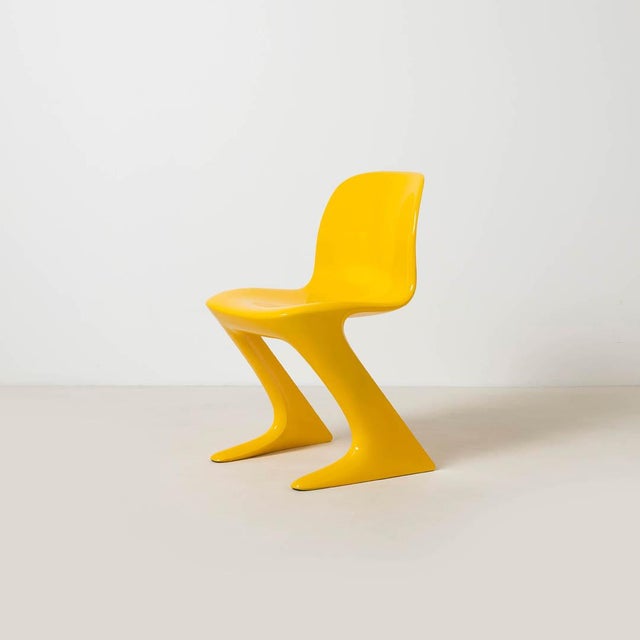 Yellow Z-Stuhl Chairs from Ernst Moeckl, Germany, 1968, Set of 4 For Sale - Image 8 of 18