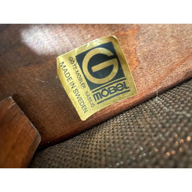 1970s Pair Gote Mobler Leather Lounge Chairs For Sale - Image 14 of 14
