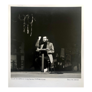 Fred McDarrah, Vintage Print Silver Gelatin Signed Photograph Poet Allen Ginsberg Howl Photo