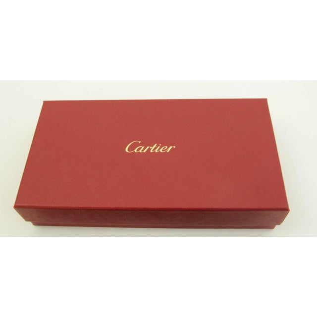 Art Deco Cartier Paris Burgundy Calfskin Leather Luggage Tag For Sale - Image 3 of 11