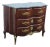 Late 20th Century French Marble Top Bombay Serpentine Inlay Commode Dresser Bathroom Vanity 6210 For Sale