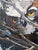 The Disciples by Deb Komitor | Oil on cradleboard Three owls perched on a tree branch. For Sale - Image 4 of 5
