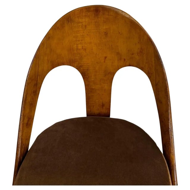 English Regency Wood Spoon Back Chair in the Style of Michael Taylor for Baker For Sale - Image 10 of 15