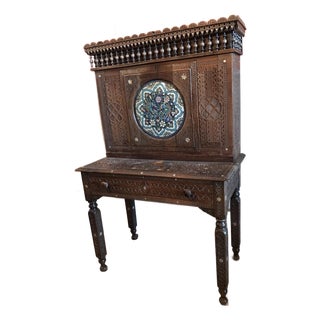 Antique Victorian Style Secretary Desk For Sale