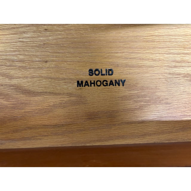 Vintage Councill Furniture Chippendale Solid Mahogany Nightstands Bedside Tables For Sale - Image 13 of 18