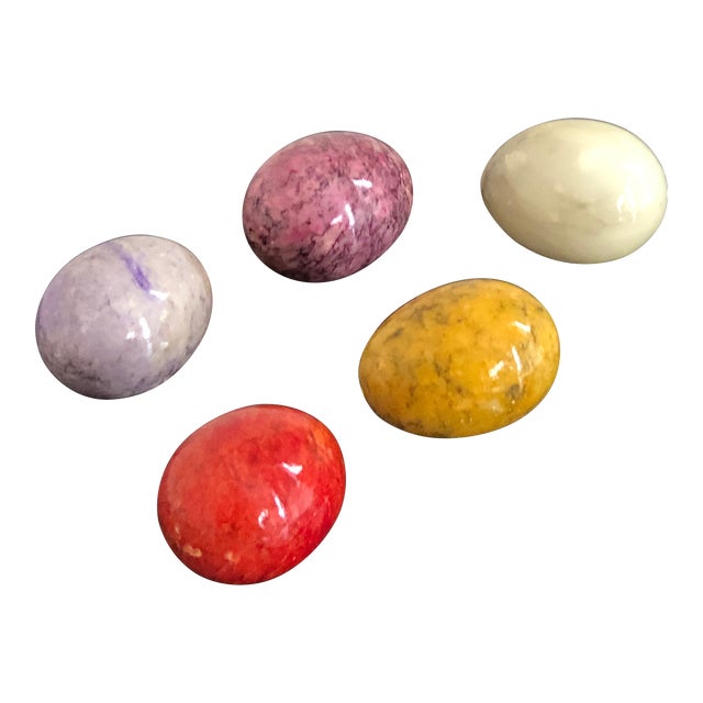 Mid20th Century Marble Eggs Set of 5 Chairish