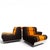 Space Age Concha Modular 4-Seater Sofa by Jo Otterpohl for Cor, 1970, Set of 4 For Sale - Image 10 of 18