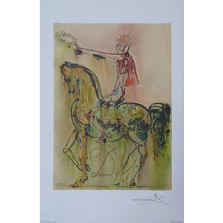 Salvador Dali, Les Chevaux, Le Chevalier Romain, Lithograph For Sale