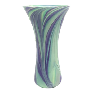 Opaque Art Glass Vase Handblown by Glass Artist Michael Egan, 2004