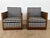 Art Deco Club Armchairs in Burl Walnut, European, 1930s, Set of 2 For Sale - Image 14 of 14
