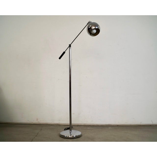 Mid-Century Modern 1960’s Mid-Century Modern Chrome Eyeball Floor Lamp For Sale - Image 3 of 12