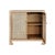 Modern Matthew Izzo Home Aldern Cerused Oak and Cane Two Door Cabinet With Brass Knobs For Sale - Image 3 of 6