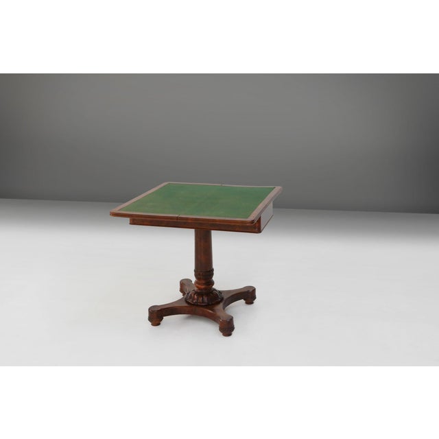 Victorian Burl Wood Folding Card Table, UK, 19th Century For Sale - Image 18 of 18