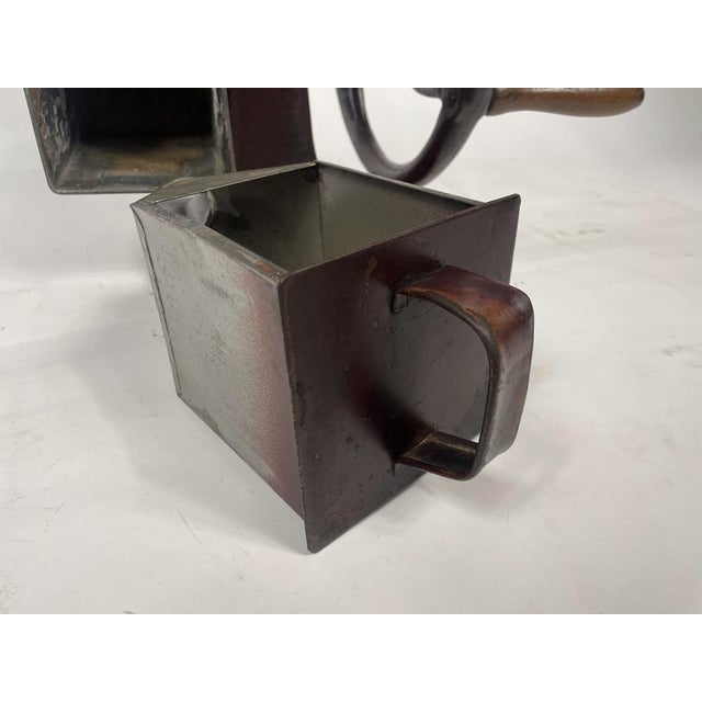 Antique Flywheel Coffee Grinder, 1890s For Sale - Image 10 of 16