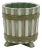 Bunny Williams Home Hand-Painted Stripe Cachepot For Sale
