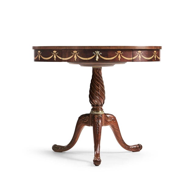Not Yet Made - Made To Order English Mahogany Oval Side Table For Sale - Image 5 of 10