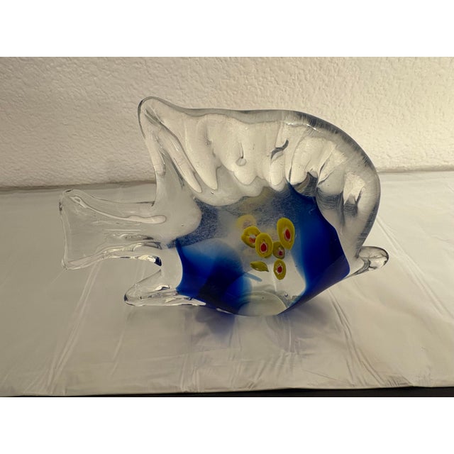 Murano Vintage Trio of Murano Millafiori Angel Fish, Set of 3 For Sale - Image 4 of 11