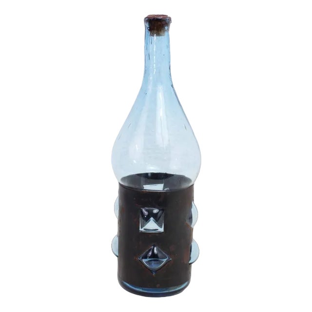 Puffed Glass Bottle, 1960 For Sale