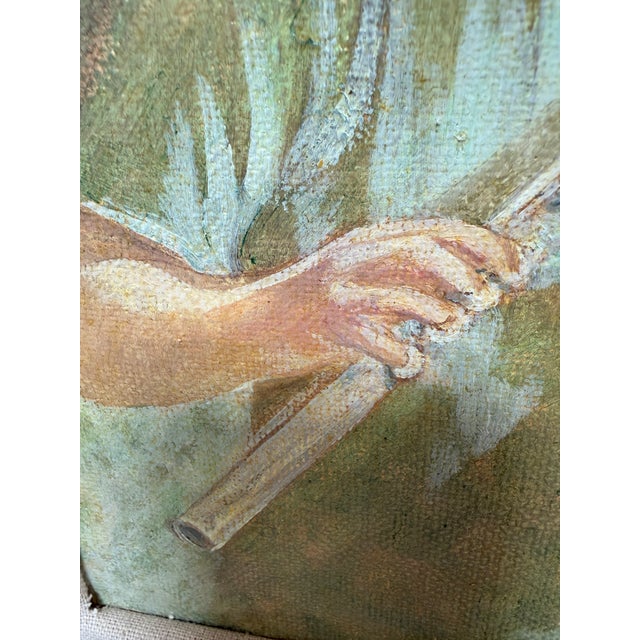 Helen Caswell Oil Painting Boy With Flute, Signed For Sale In San Francisco - Image 6 of 12