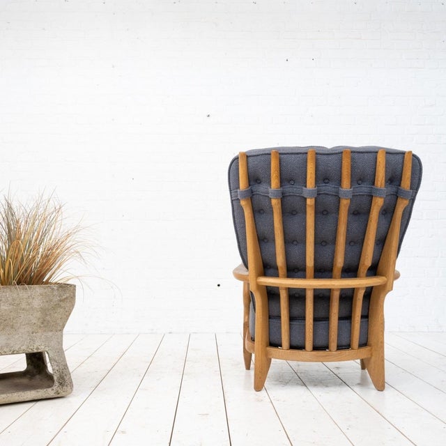 Guillerme et Chambron Grand Repos Armchair by Guillerme and Chambron for Votre Maison, 1950s For Sale - Image 4 of 11