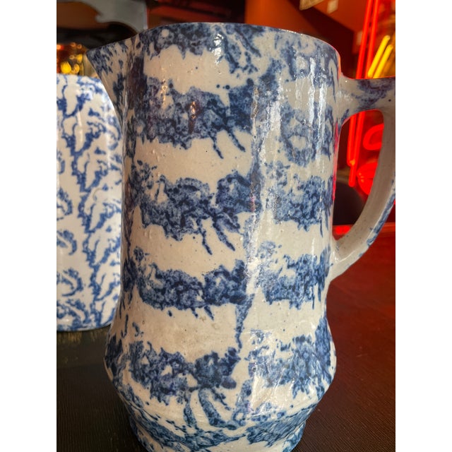 Set of Five Antique English Spongeware C. 1870-1890 For Sale - Image 10 of 10