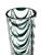 Brutalist Hand-Blown Studio Glass Cylindrical Vase with Dark Green Spring Comb Design, 1970s For Sale - Image 3 of 15