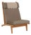 Model GE375 Lounge Chair in Oak with Fabric Cushions by Hans J. Wegner for Getama, 1970s For Sale