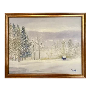 “The Whisper of the Snow” Oil Painting by Christine Frisbee