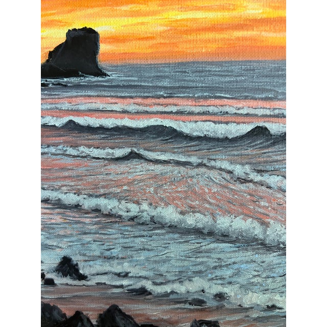 Pacifica Sunset Origenal Painting by Steve Schaaf For Sale - Image 4 of 8