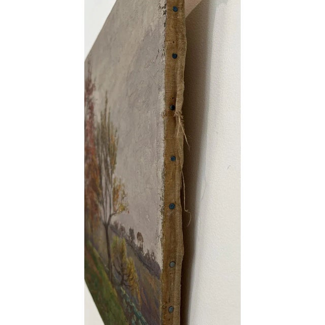 John Henri Deluc, Verger en automne, Hermance, 1939, Oil on Canvas For Sale - Image 9 of 12