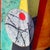 "Crowing at the Moon" by Michael Gustavson, Large Raku Ceramic Totem Sculpture on Stone Base, Contemporary California Art, Vibrant Colors For Sale In Sacramento - Image 6 of 8