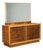 Vintage Chest of Drawers in Burl Walnut and Brass, Italy, 1940s For Sale