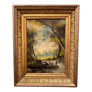 19th Century French Oil Painting For Sale