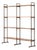 Italian Freestanding Shelving Unit in Teak, 1970s For Sale