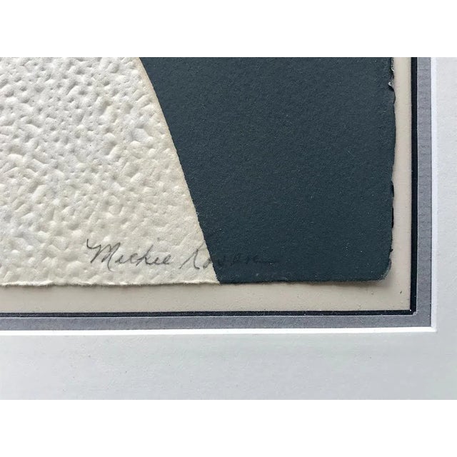 Gray Modernist Expressionist Figurative Lithograph by Mickie Rosen 1/25 For Sale - Image 8 of 9