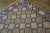 1930s Blue Orange Geometric Antique Indian Cotton Dhurrie Carpet Flatwoven Rug For Sale - Image 10 of 12