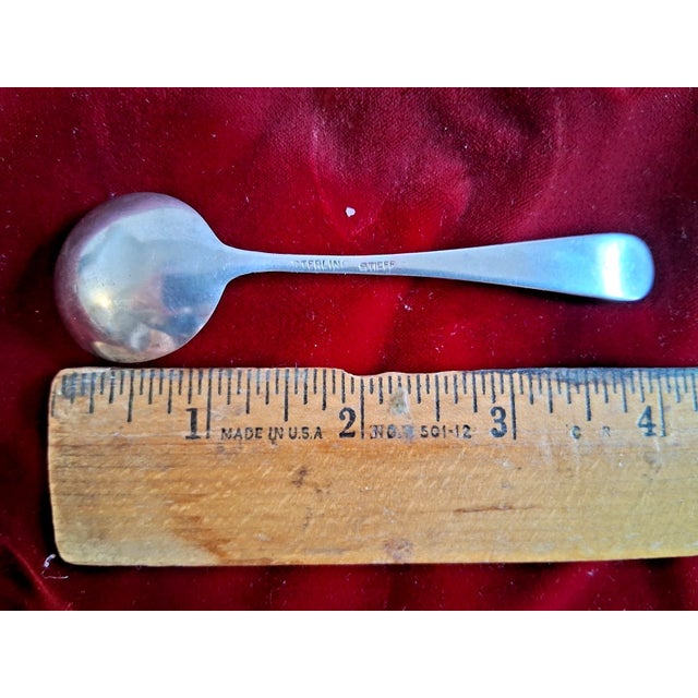 Art Nouveau Antique Stieff Sterling Silver Rose Repousee Chocolate Spoon - No Monogram For Sale - Image 3 of 5