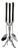 Mid Century Chrome and Wood Fireplace Tools For Sale