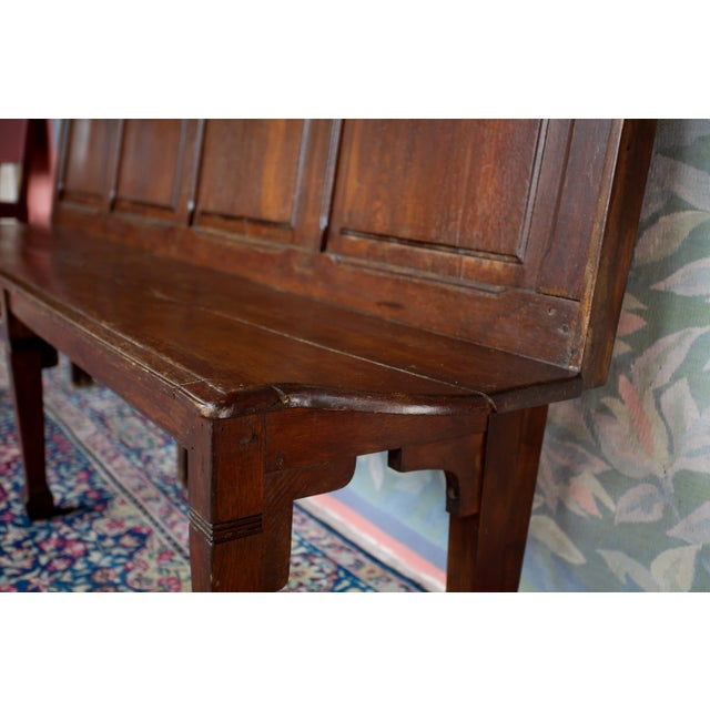 2000 - 2009 19th Century Oak Bench For Sale - Image 5 of 6
