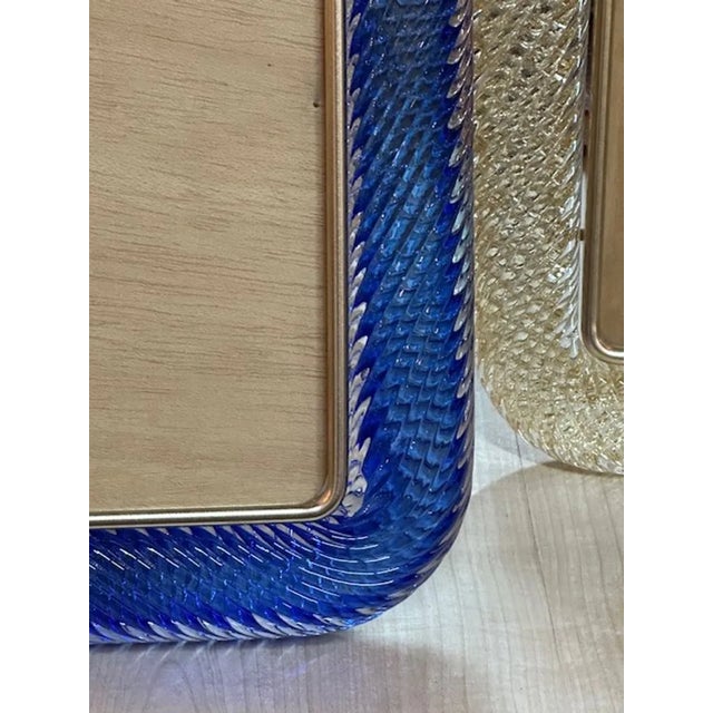 Murano Blue Frame For Sale - Image 4 of 7