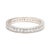 Modern Vintage .68ctw Diamond Eternity Band Ring, 18k White Gold, Ring Size 6.25 For Sale - Image 3 of 6