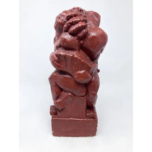 Plaster Sculpture by Jean Canneel (1889-1963), Belgium. This piece is attributed to the mentioned designer/maker. It has...