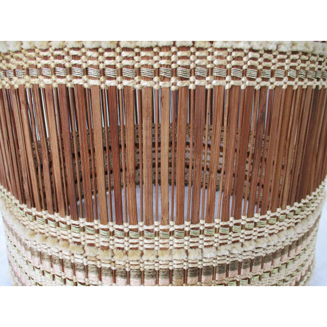 Maria Kipp Mid Century Woven Lamp Shade For Sale In Cincinnati - Image 6 of 10