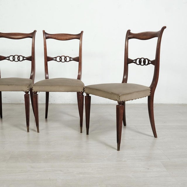 Chairs, Italy, 1960s, Set of 5 For Sale - Image 9 of 18